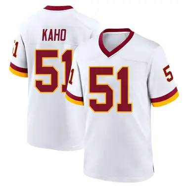Ale Kaho Men's Game White Washington Commanders Jersey